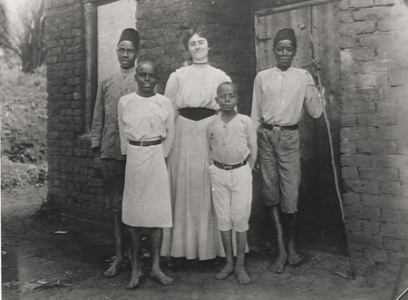 Welcome to a return trip to the early part of the 1900s through some of the photographs taken or gathered by missionary Laura Collins. The images displayed here are one woman's view, mostly of Kenya, at the beginning of the twentieth century, probably before 1914. They depict the country's society, customs, economics, and geography, as well as its growing Christian church, the missionary community assisting in that endeavor, and Collins herself. Also included are some photographs from Cameroon, the Belgian Congo and Uganda.